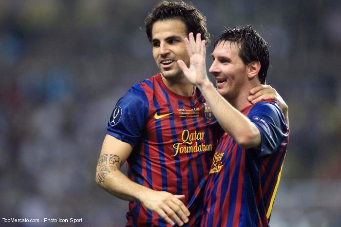 Fabregas et Messi