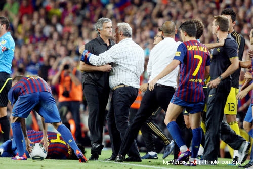 José Mourinho et Tito Vilanova