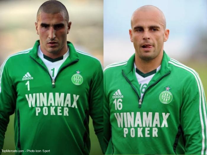 Stéphane Ruffier et Jérémie Janot