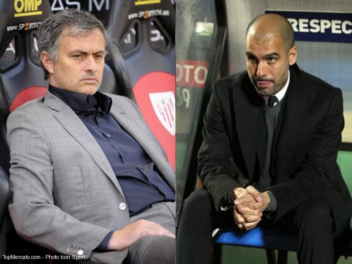 José Mourinho et Josep Guardiola