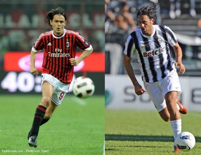 Filippo Inzaghi et Luca Toni