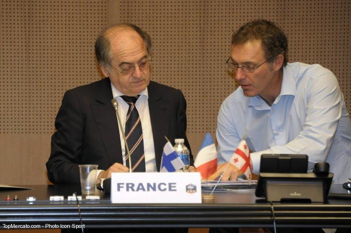 Laurent Blanc et Noël Le Graët