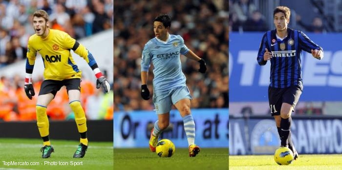 David De Gea, Samir Nasri et Ricardo Alvarez