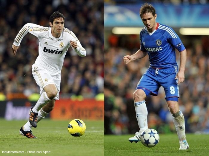 Kaká et Frank Lampard