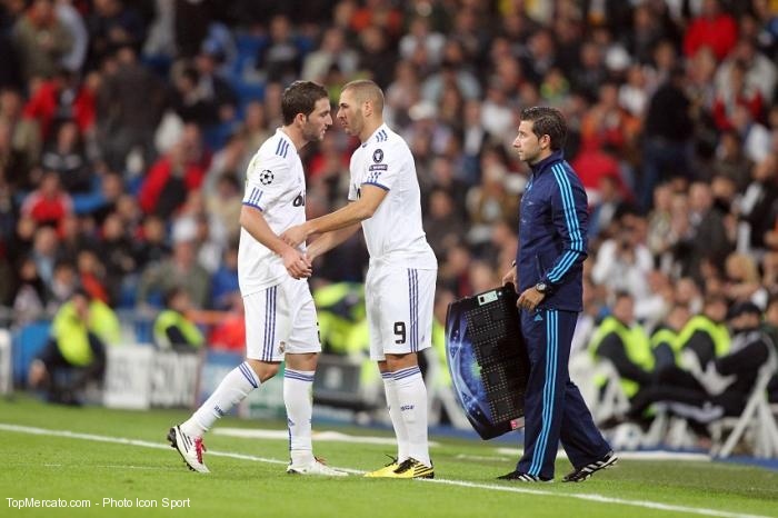 Karim Benzema et Gonzalo Higuain
