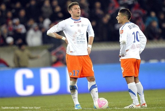 Younès Belhanda et Olivier Giroud