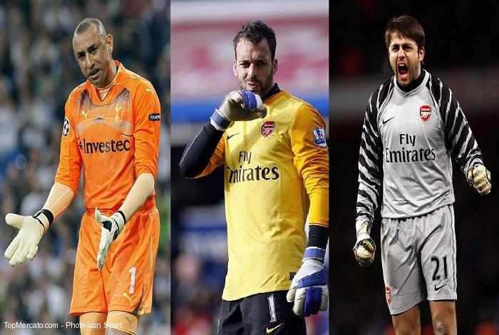 Heurelho Gomes, Manuel Almunia et Lukasz Fabianski