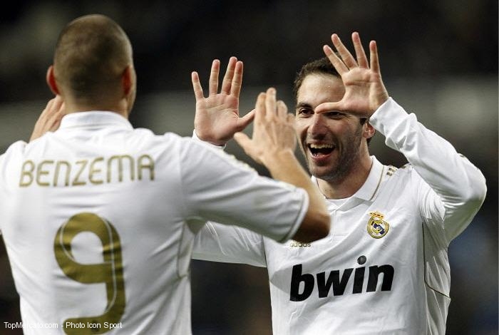 Karim Benzema et Gonzalo Higuain