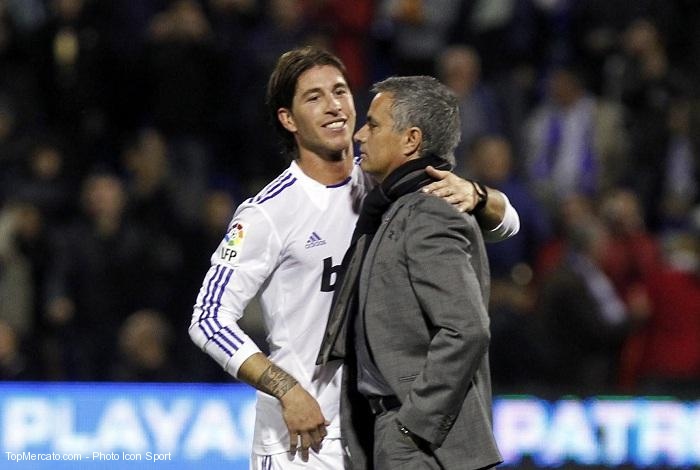 Sergio Ramos et José Mourinho