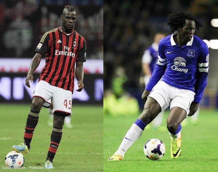Romelu Lukaku et Mario Balotelli