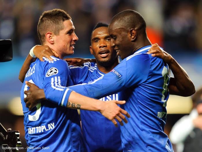 Fernando Torres, Demba Ba et Samuel Eto'o