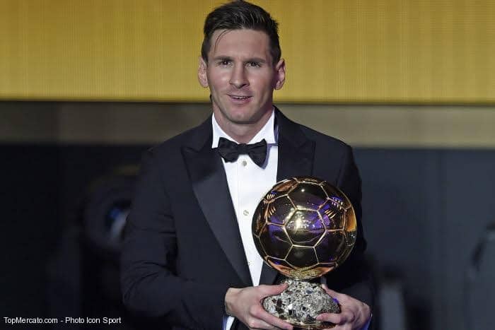 Lionel Messi et son 5e Ballon d'Or