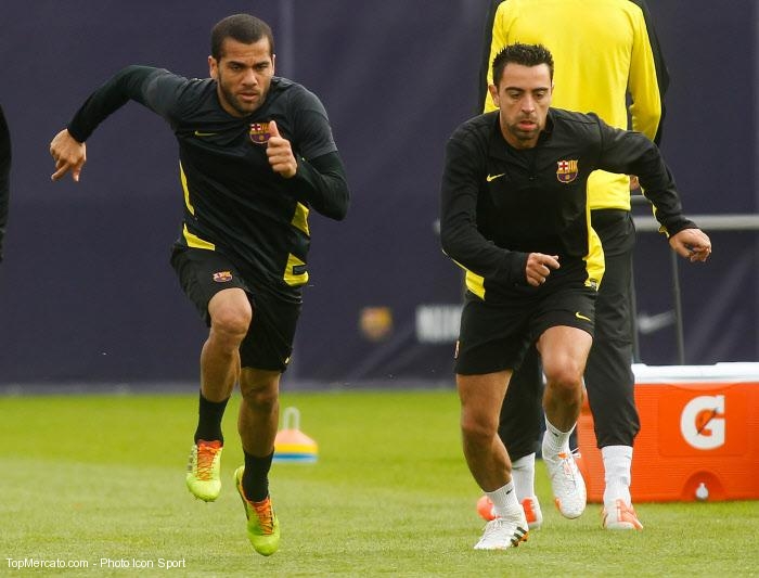 Daniel Alves et Xavi