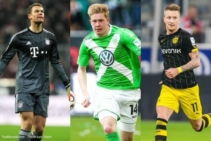 Neuer-De Bruyne-Reus