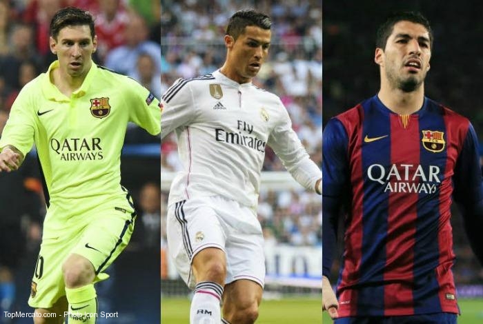 Cristiano Ronaldo-Lionel Messi-Luis Suarez