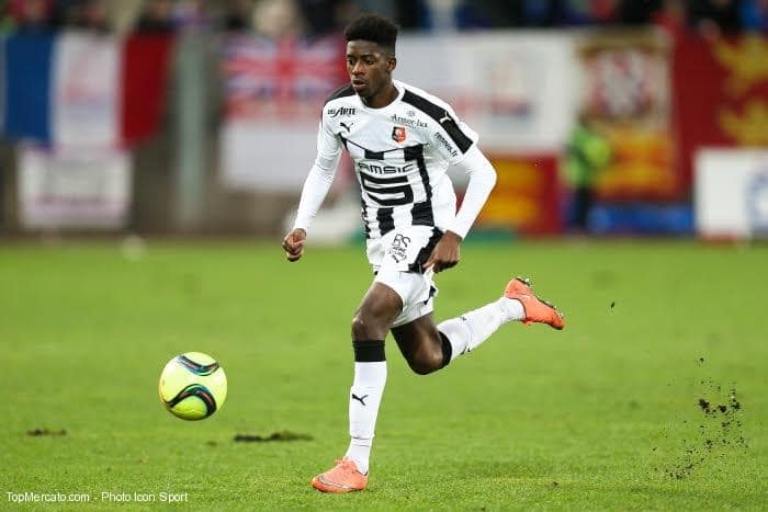 Rennes : un club anglais lorgnerait Dembélé