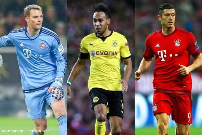 Neuer, Aubameyang, Lewandowski… L’équipe-type de la saison en Bundesliga