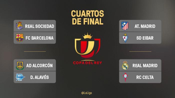 Coupe du Roi : le Barça et le Real s’évitent en quarts