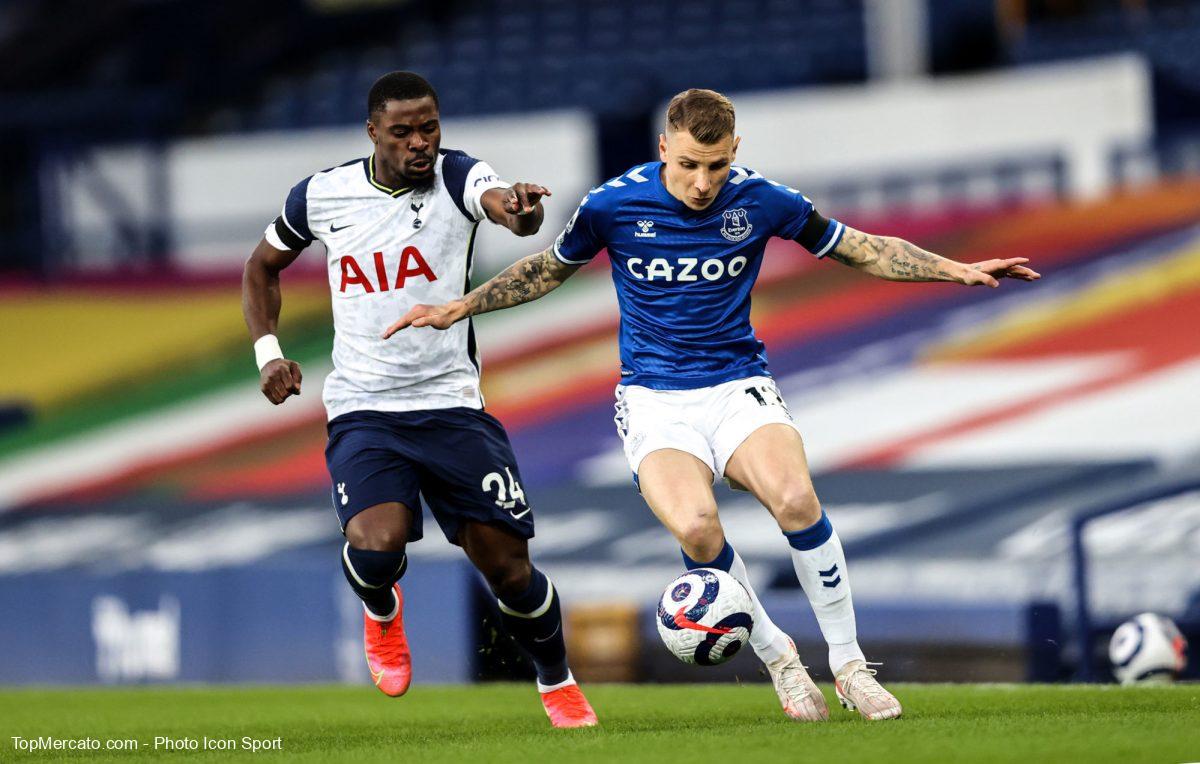 Serge Aurier et Lucas Digne, Everton-Tottenham