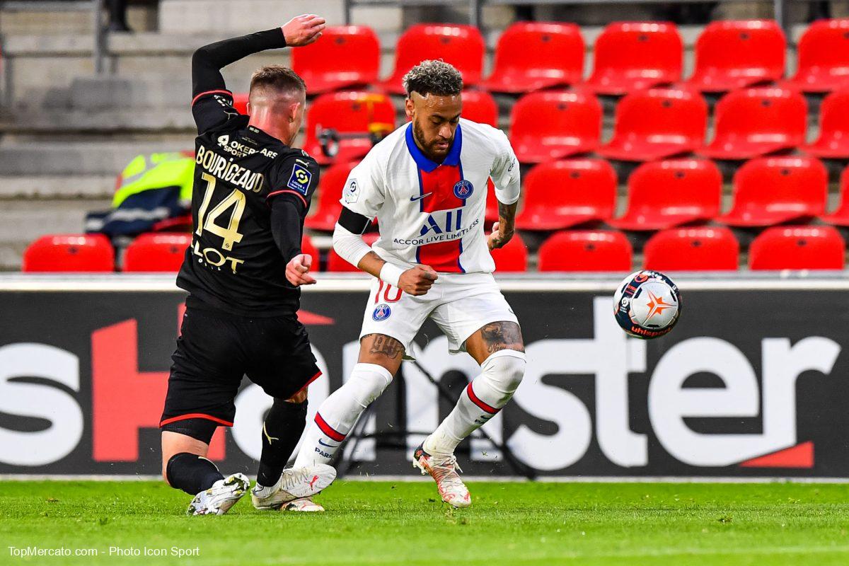 Neymar et Benjamin Bourigeaud, Rennes-Paris