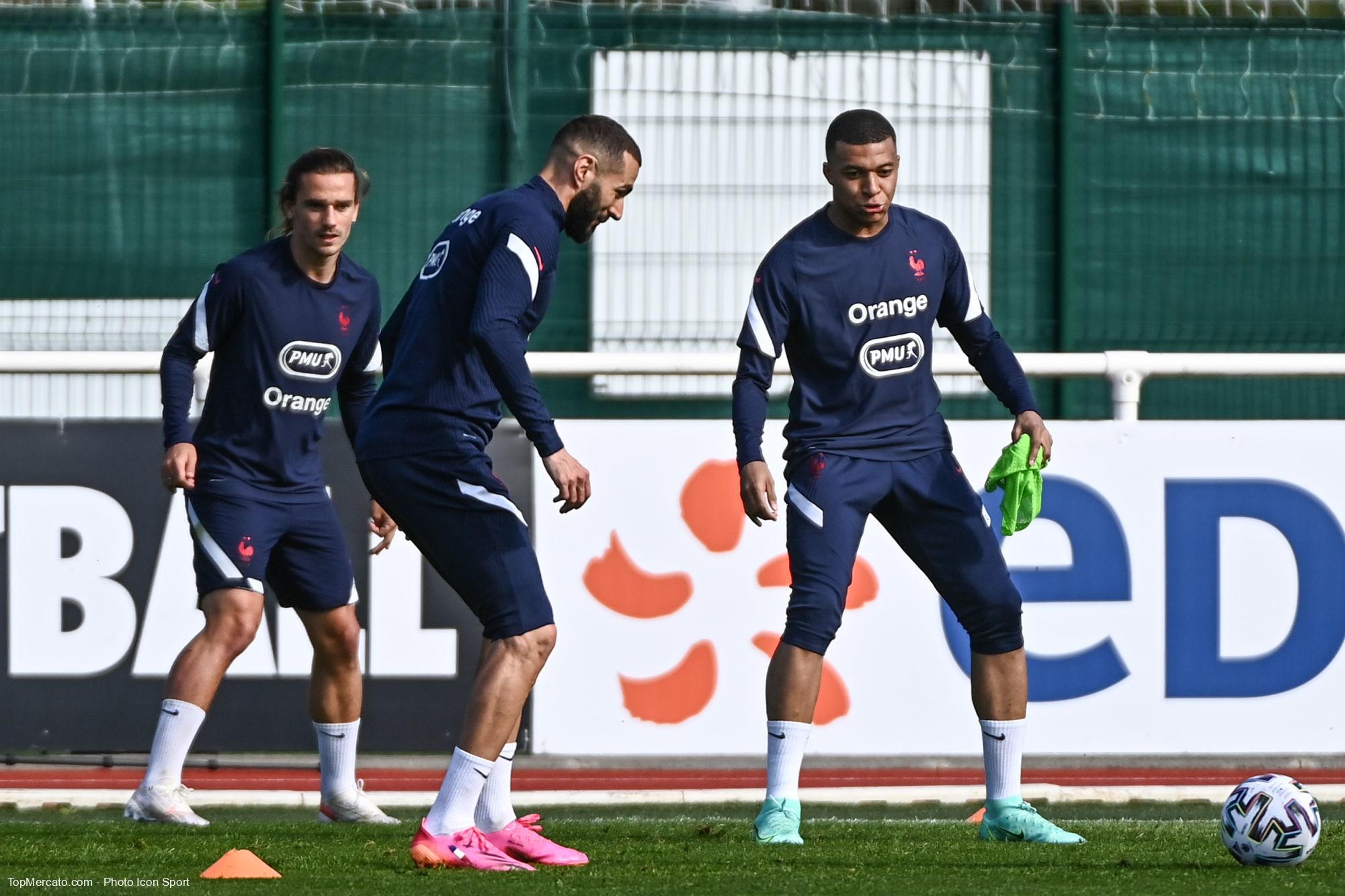 Griezmann, Mbappé et Benzema, Equipe de France