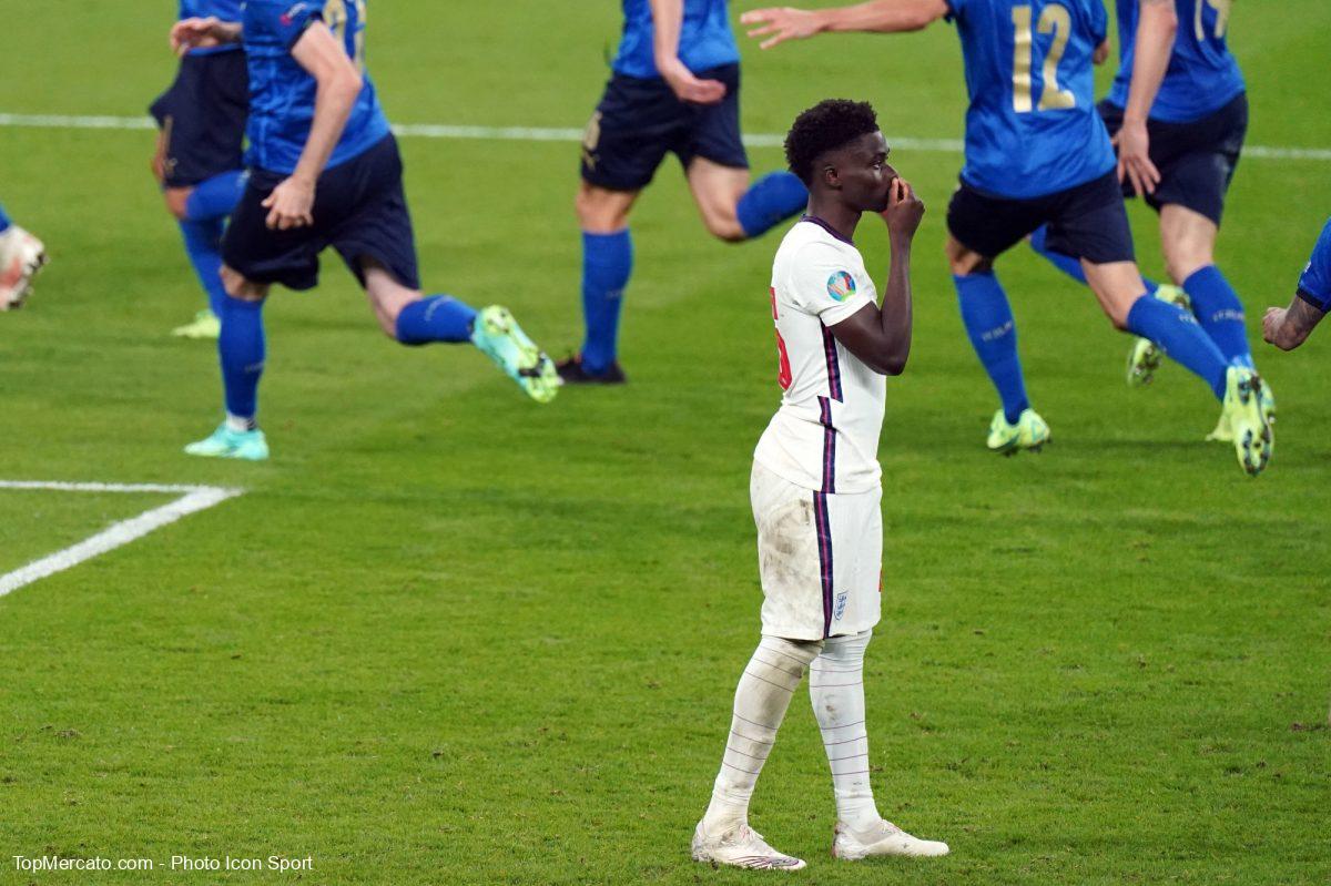 Bukayo Saka, Angleterre-Italie