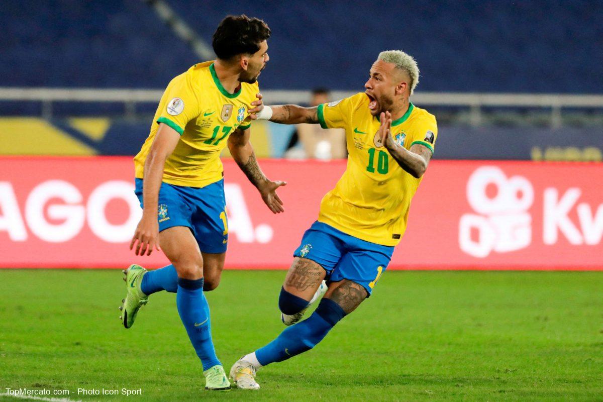 Lucas Paqueta et Neymar, Brésil