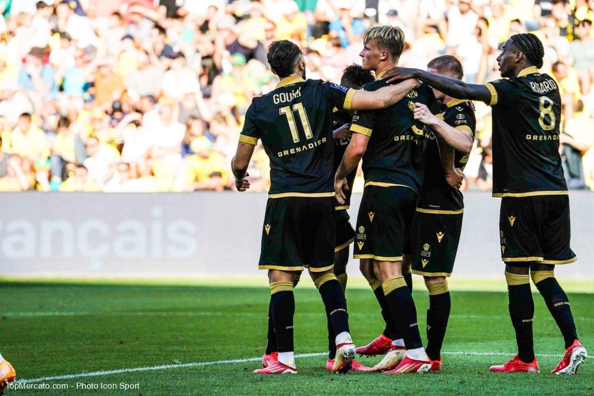 Kasper Dolberg, Amine Gouiri, Nantes Nice