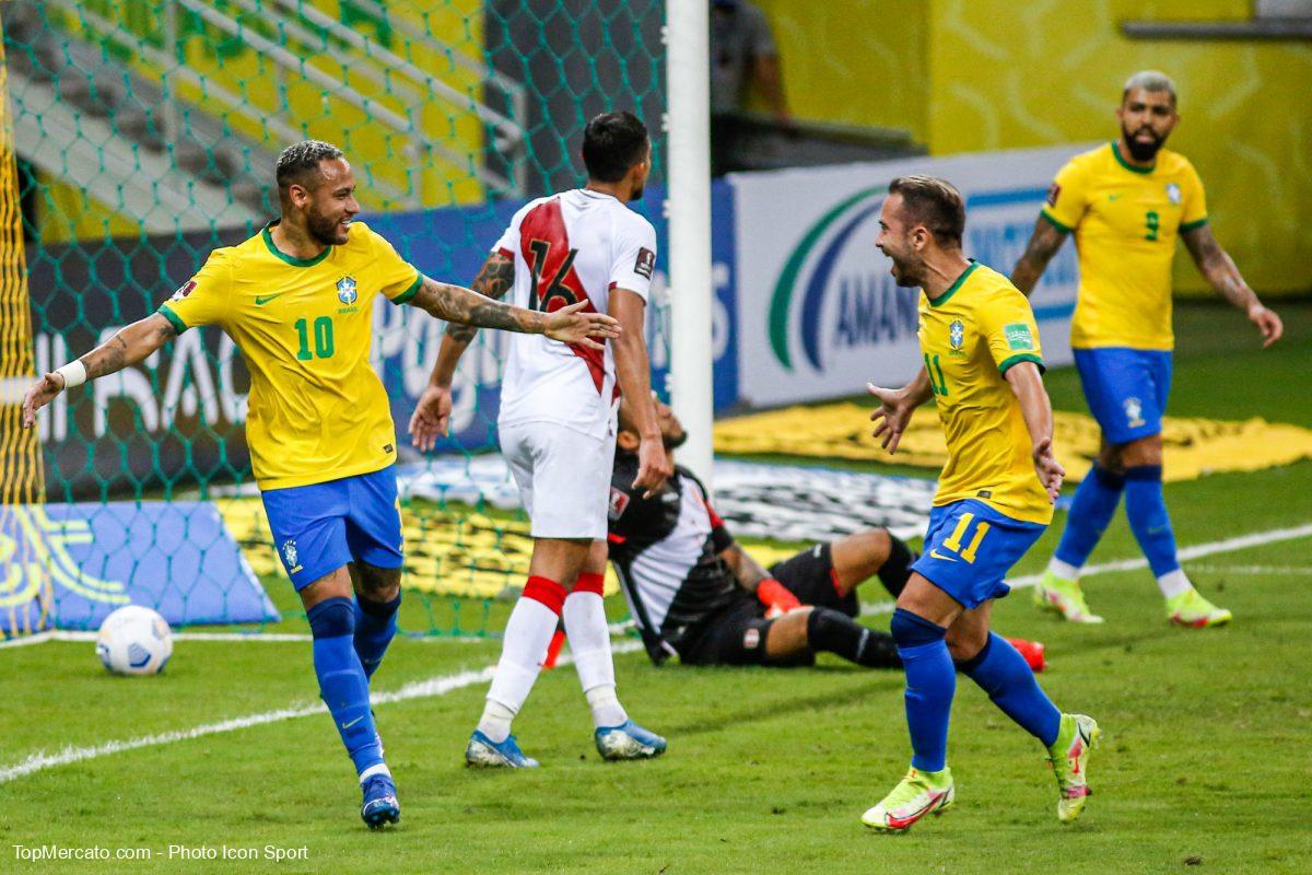 Neymar, Brésil-Pérou