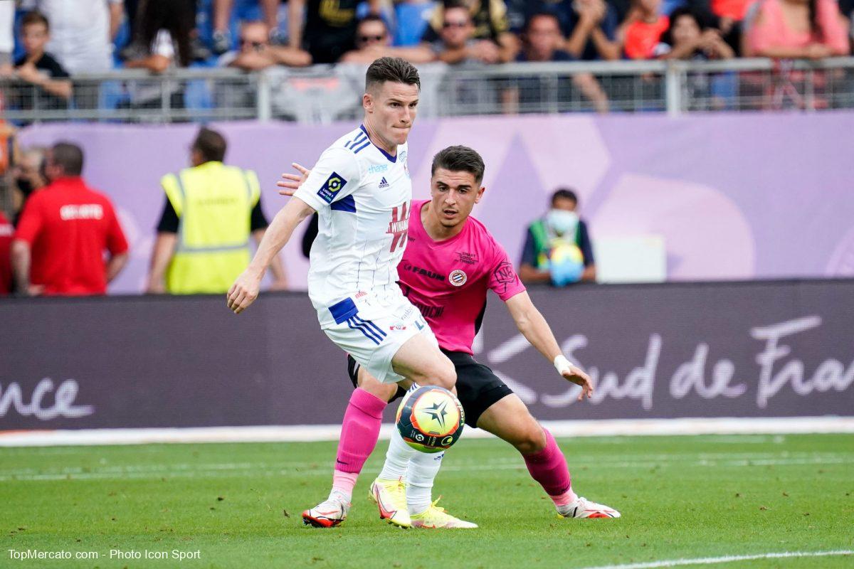 Kevin Gameiro et Joris Chotard, match RCSA Strasbourg Montpellier MHSC