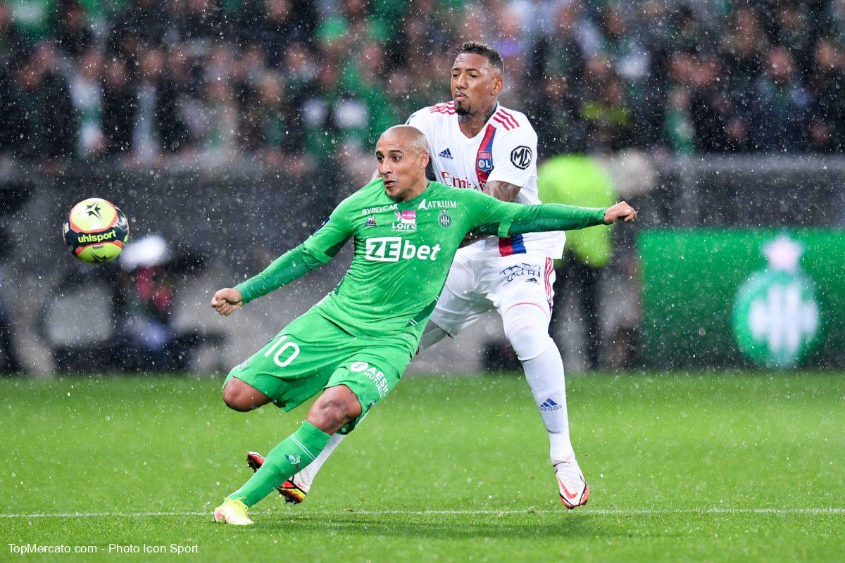 Wahbi Khazri et Jérôme Boateng, match ASSE Saint-Etienne-OL Olympique Lyonnais