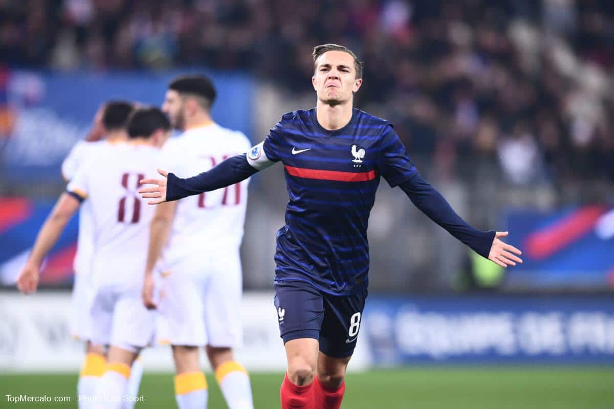 Maxence Caqueret, match France-Arménie