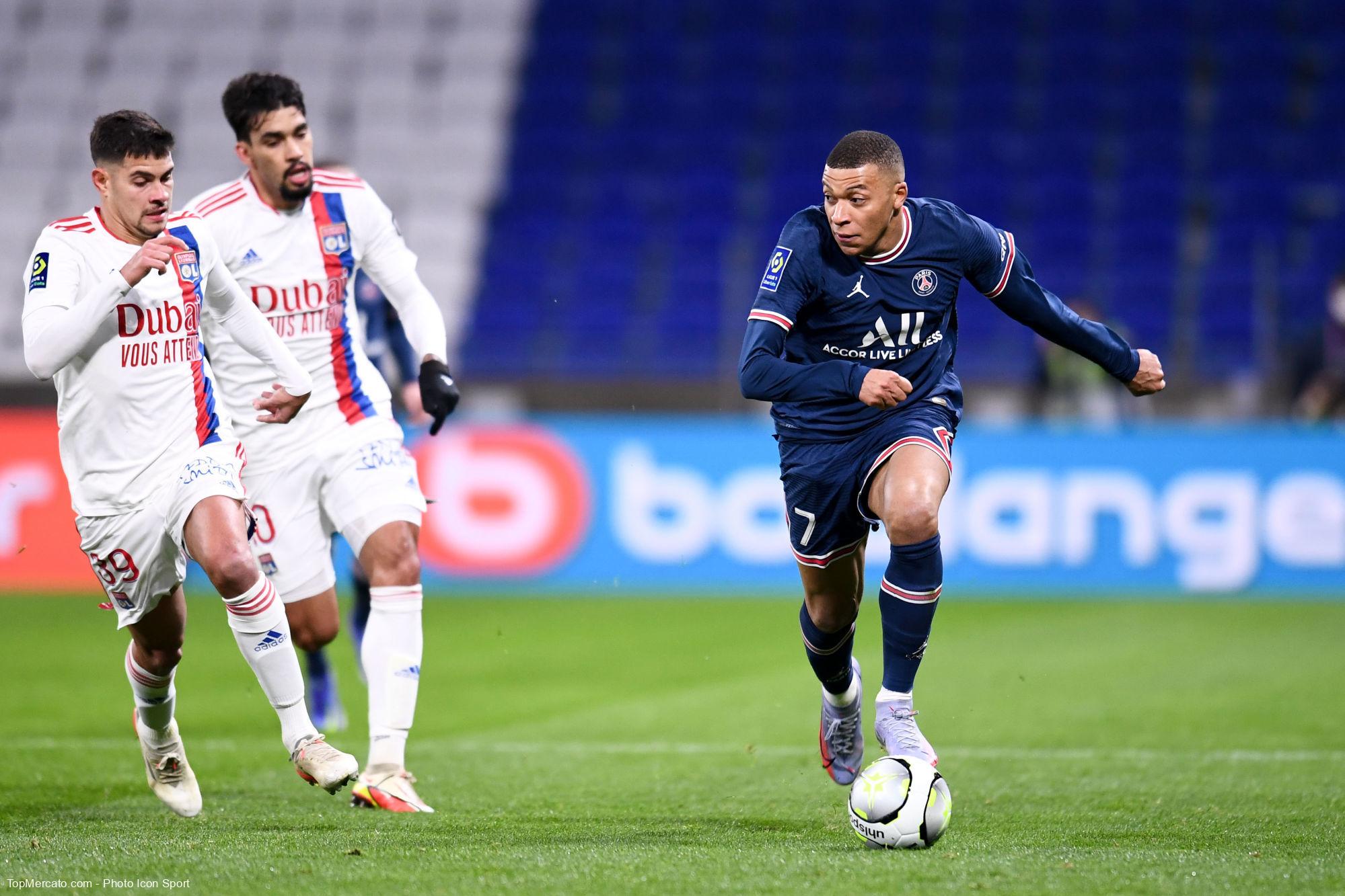 Kylian Mbappé, match OL Olympique Lyonnais-PSG Paris Saint-Germain