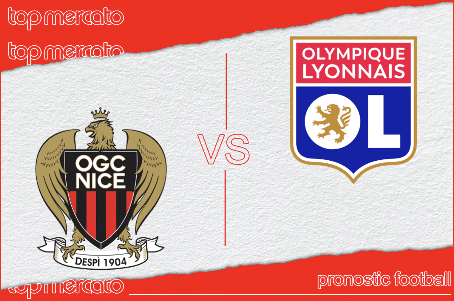 Pronostic Nice – Lyon (Ligue 1) et meilleures cotes à jouer