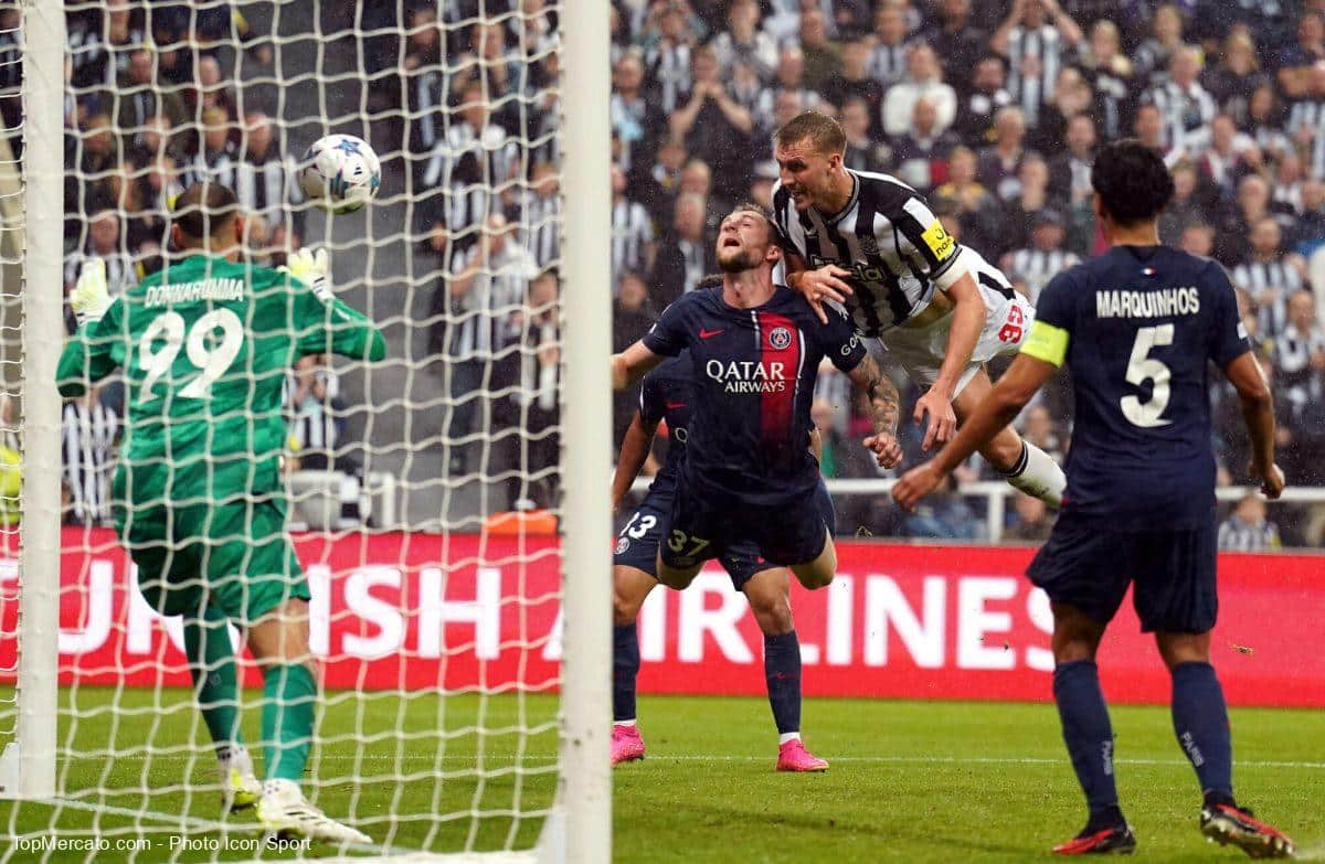 Gianluigi Donnarumma Milan Skriniar Marquinhos Dan Burn Newcastle PSG