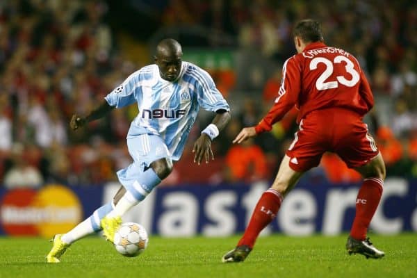 Mamadou Niang Jamie Carragher Liverpool OM Marseille