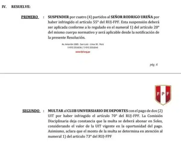 La FUERTE sanción sobre Alianza Lima y Universitario
