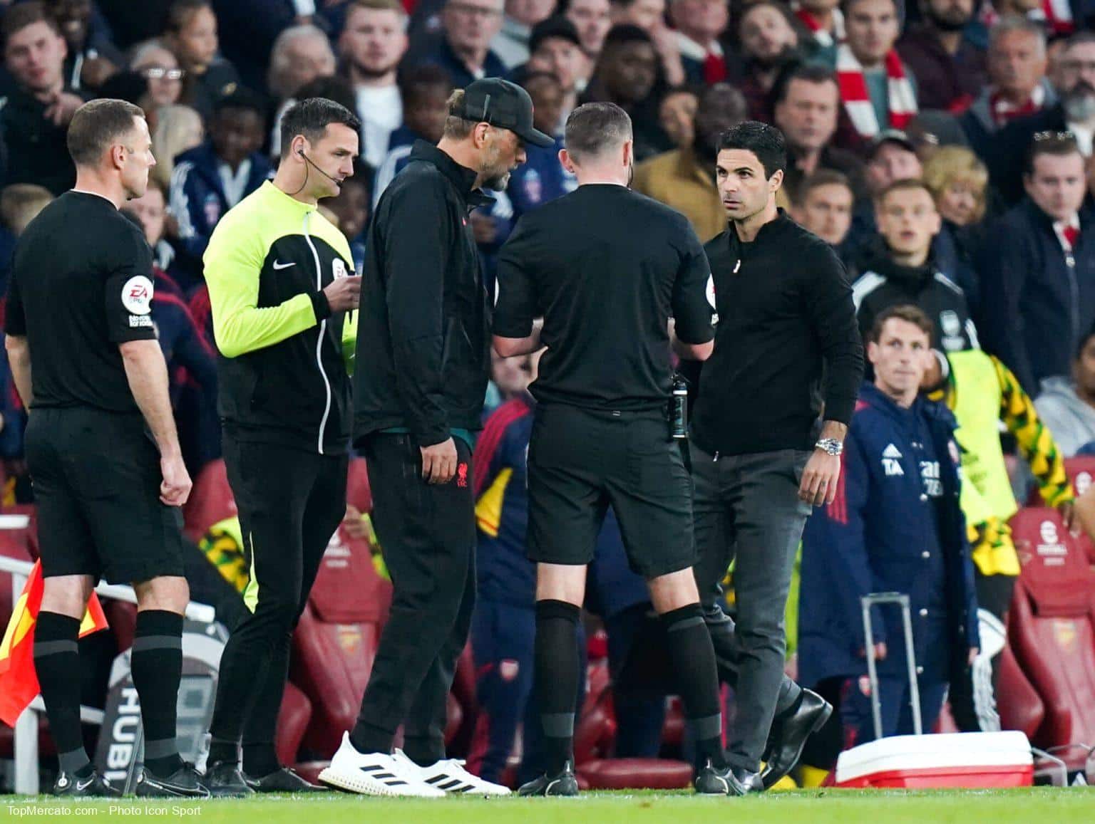 Arsenal-Liverpool : Klopp dépité, Arteta en plein kiff