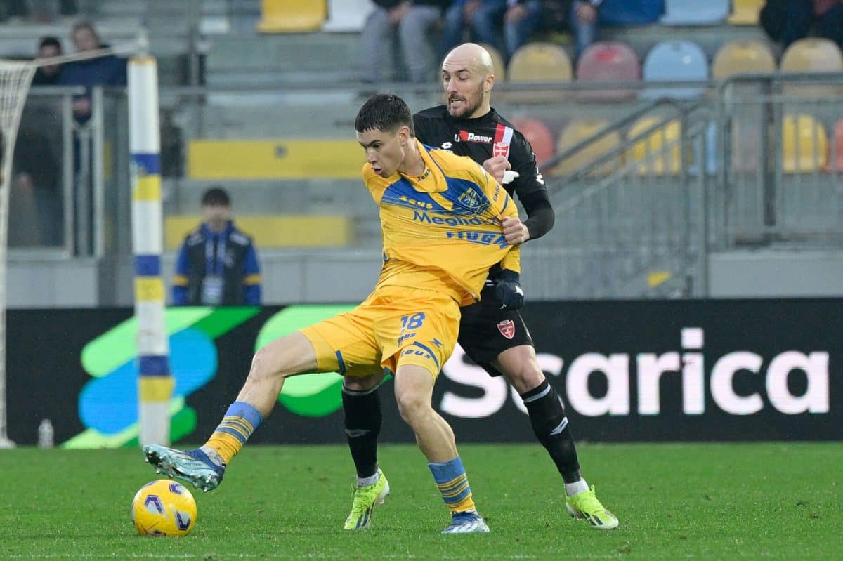 Matías Soulé en Frosinone vs. AC Monza