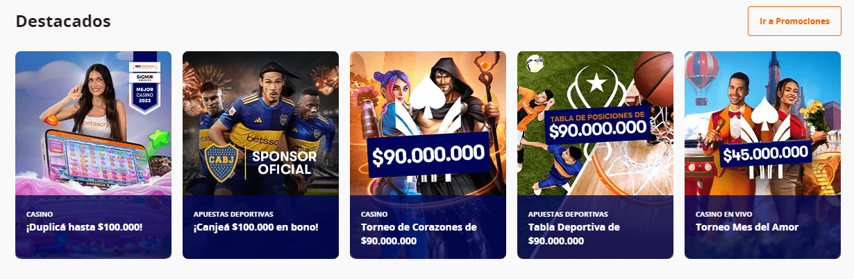 betsson argentina codigo promocional