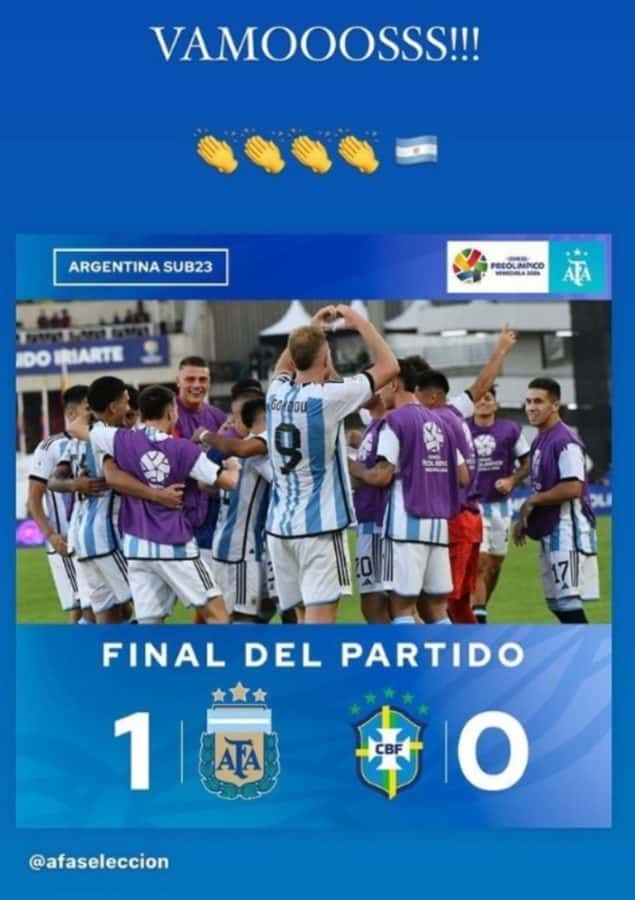 La historia de Lionel Messi en su Instagram