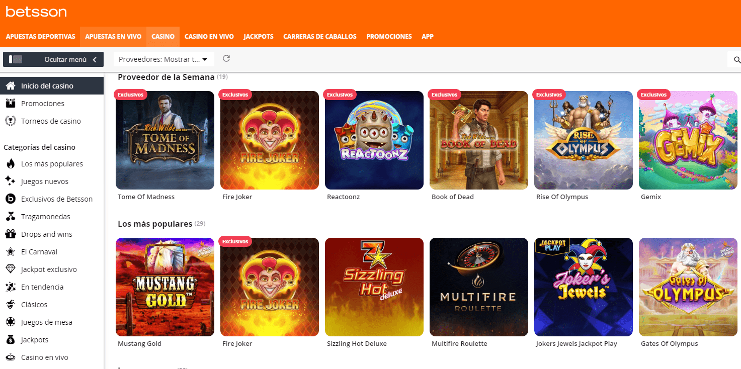juegos de casino en betsson argentina