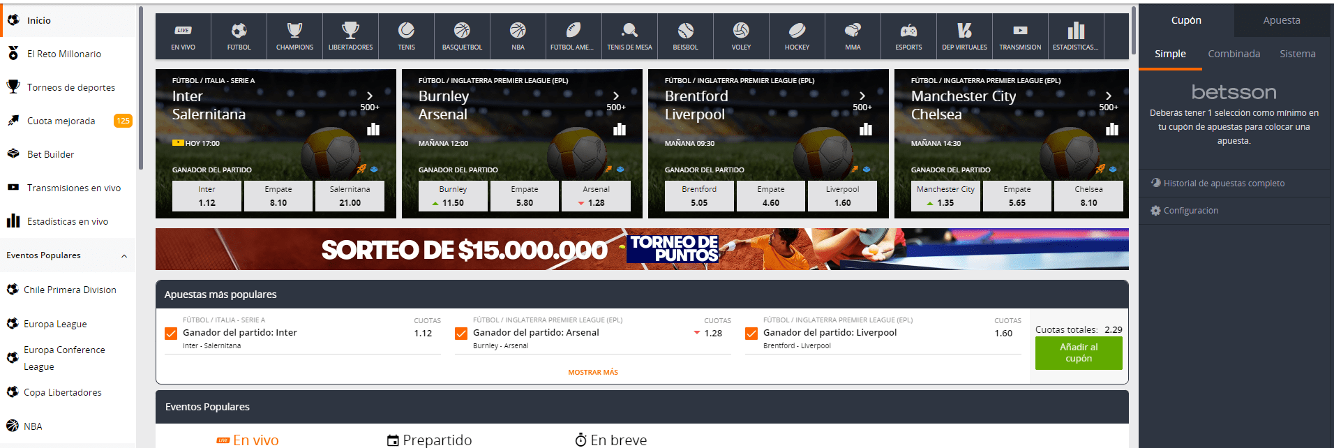 betsson apuestas deportivas chile