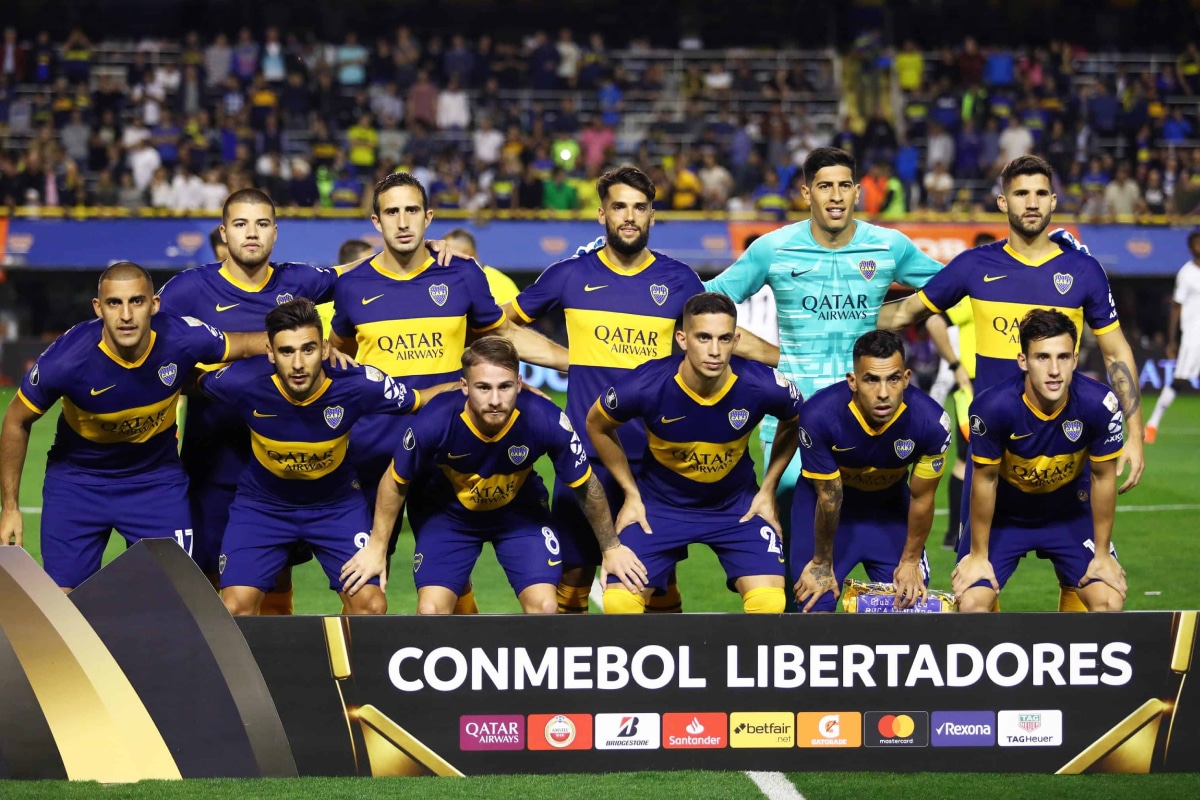 Marcelo Weigandt y Carlos Tévez compartiendo equipo en Boca en 2019