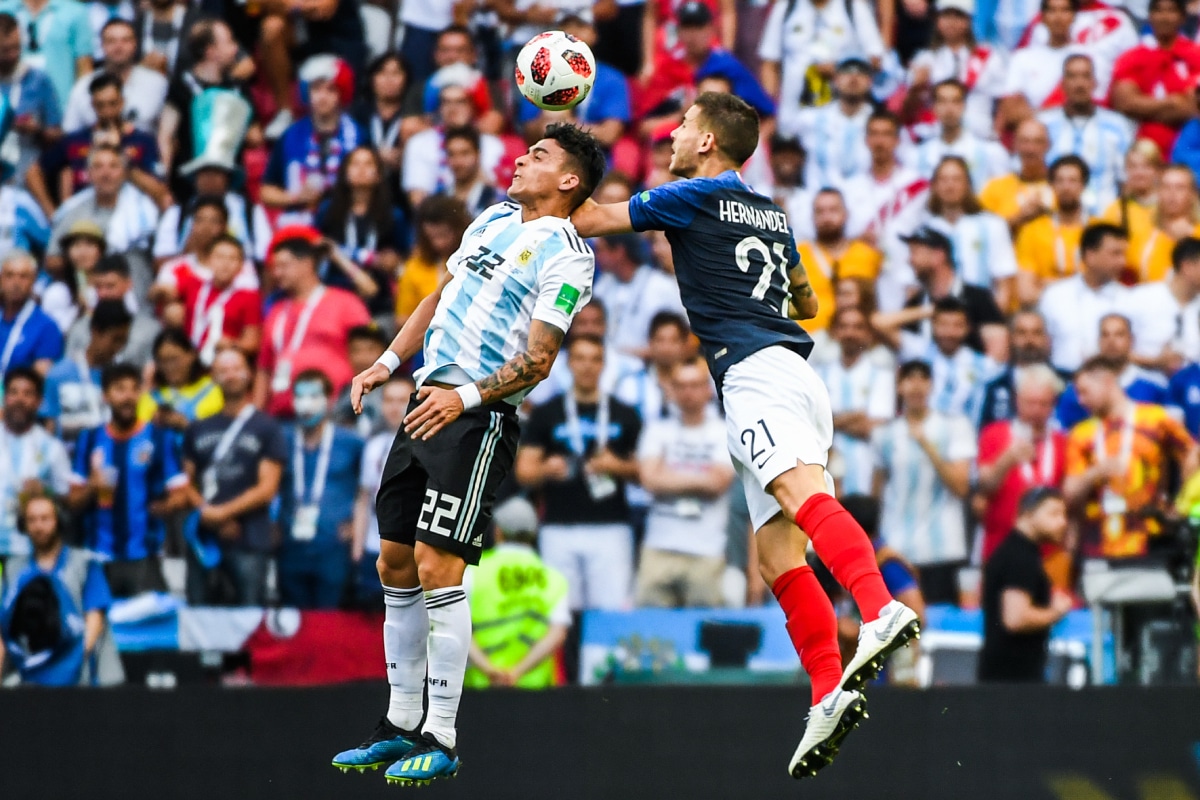 Cristian Pavón en el Mundial de Rusia 2018 con la Selección Argentina
