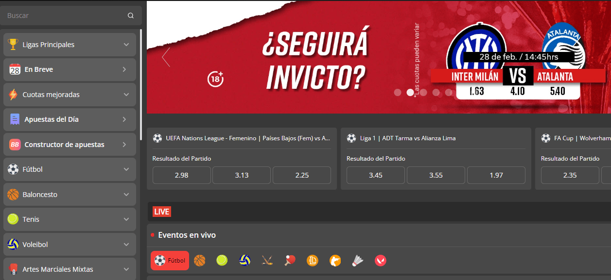 deportes solbet peru