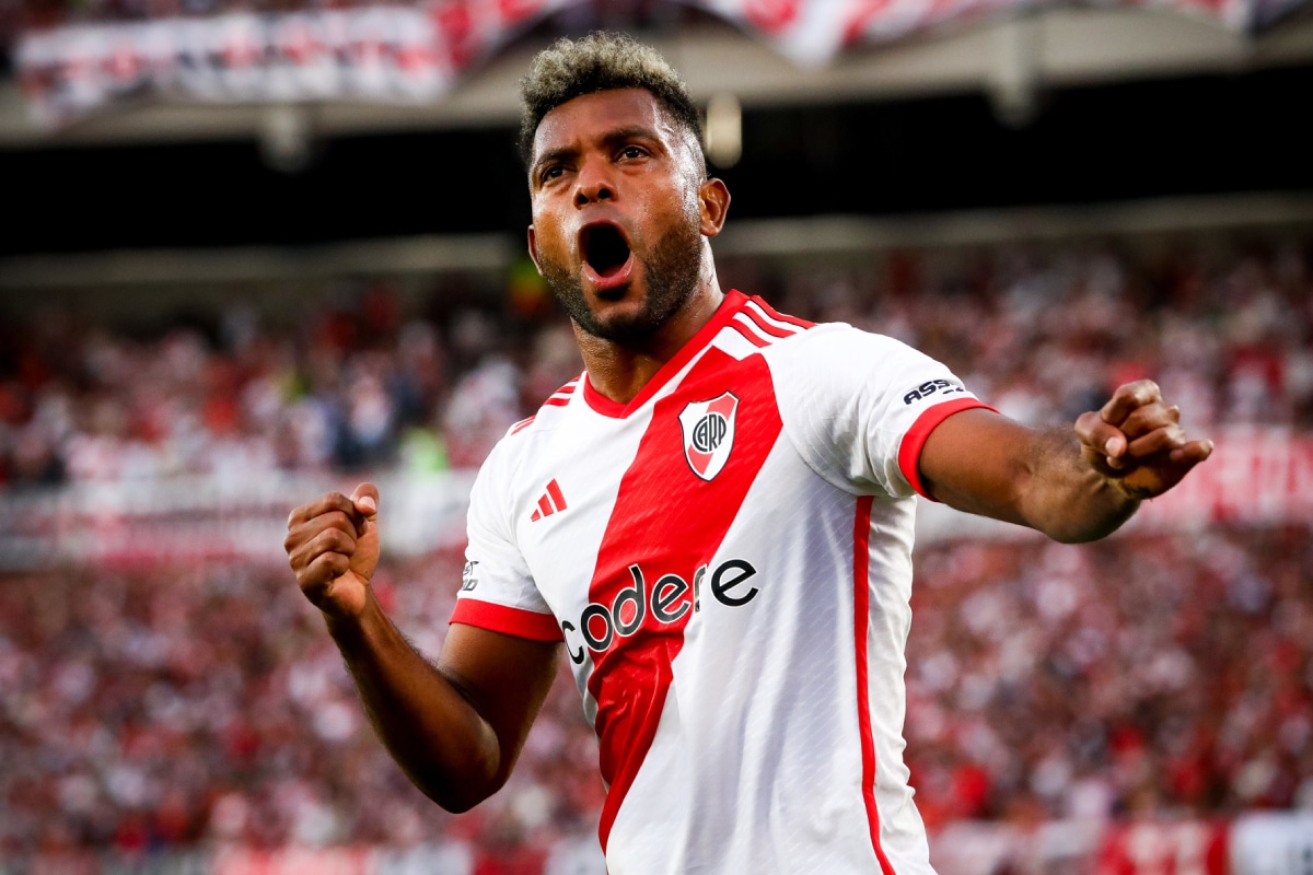 Miguel Borja, goleador de River Plate