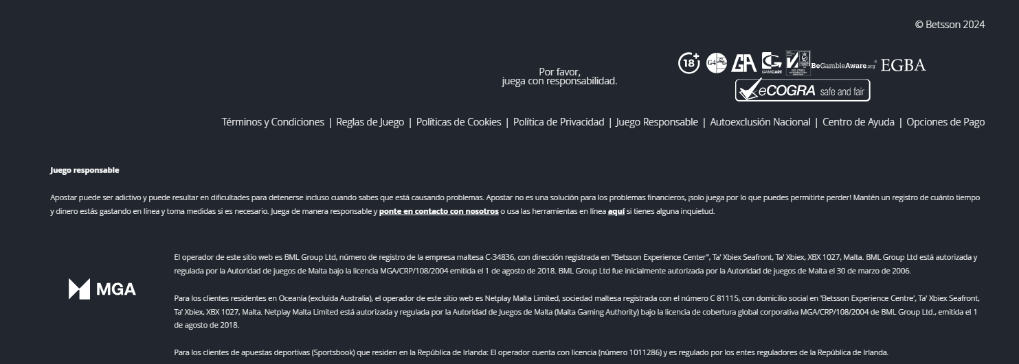 seguridad betsson peru