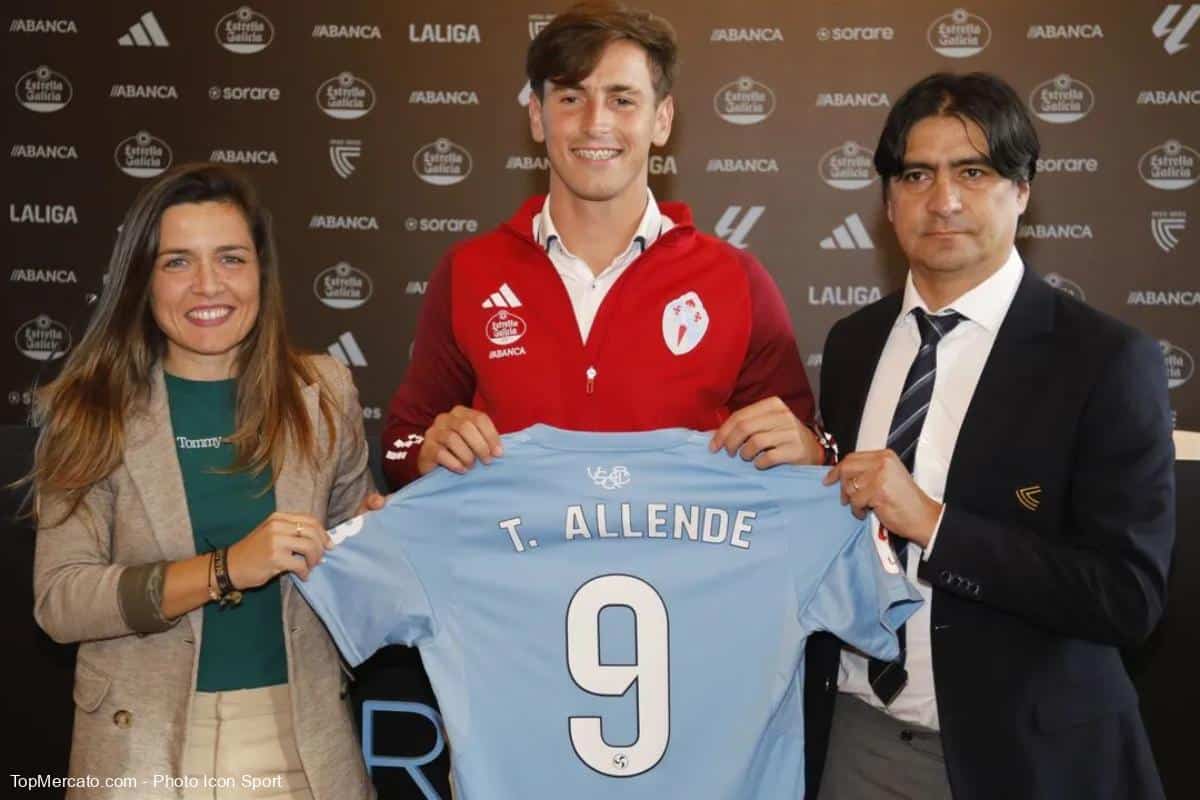 Tadeo Allende en su presentación como refuerzo del Celta de Vigo