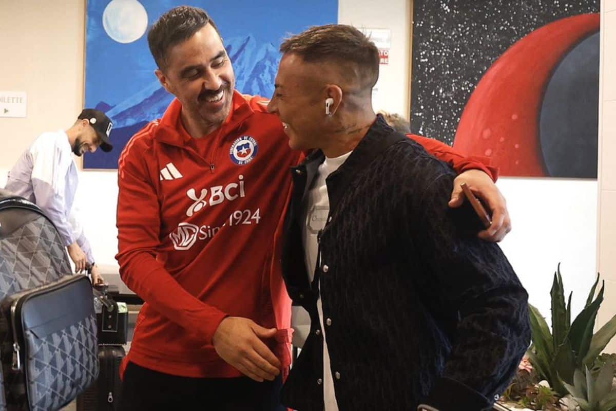 Eduardo Vargas y Claudio Bravo